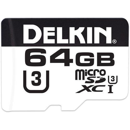 Delkin Devices 64GB microSDXC 660X UHS-I U3 Memory DDMSD66064GB