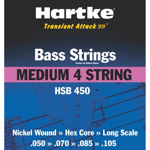 Hartke HSB 450 Bass Guitar Strings - Medium 4-String Set HSB450, Hartke, HSB, 450, Bass, Guitar, Strings, Medium, 4-String, Set, HSB450