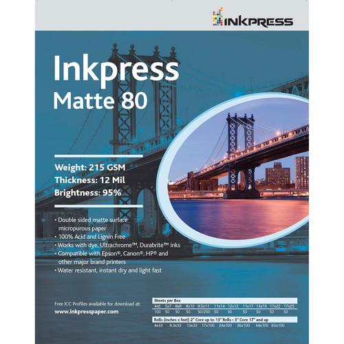 Inkpress Media  Duo Matte 80 Paper PP8060100, Inkpress, Media, Duo, Matte, 80, Paper, PP8060100, Video