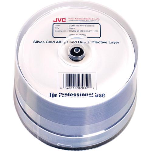 JVC Dual Reflective Layer Archival DVD-Rs JDMR-HB-WPP-50SB-HC
