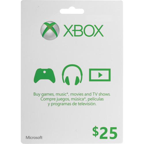 Microsoft $25 Xbox Gift Card (Xbox One & 360) K4W-00001, Microsoft, $25, Xbox, Gift, Card, Xbox, One, 360, K4W-00001,