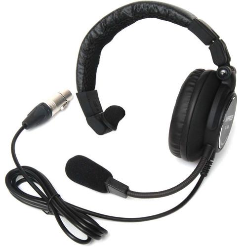Nipros Single-Ear Closed-Back Intercom Headset with 4-Pin DL-500