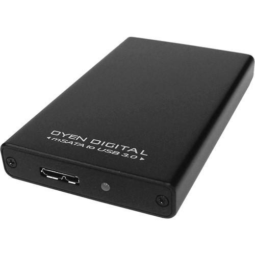 Oyen Digital mSATA to USB 3.0 External Aluminum SSD MSATA-BK, Oyen, Digital, mSATA, to, USB, 3.0, External, Aluminum, SSD, MSATA-BK,
