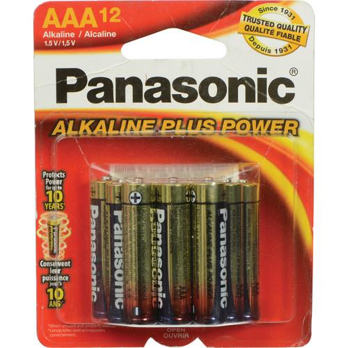 Panasonic AAA 1.5V Alkaline Batteries (12-Pack) PAN12AAA