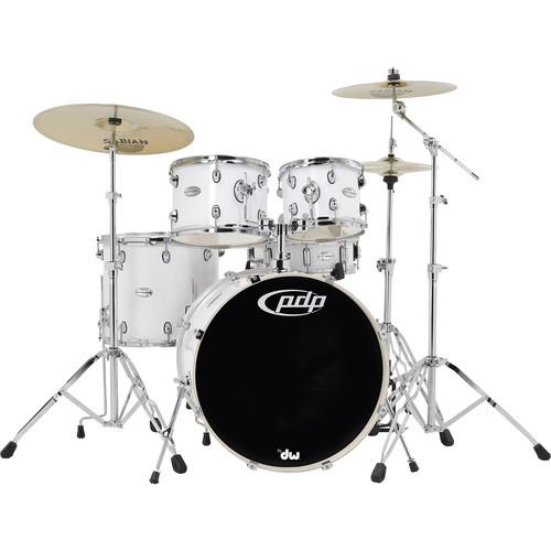 PDP Mainstage 5-Piece Drum Kit w/800 Hardware and PDMA22K8WH, PDP, Mainstage, 5-Piece, Drum, Kit, w/800, Hardware, PDMA22K8WH,
