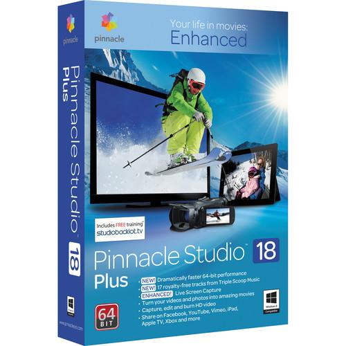 Pinnacle Studio 18 Plus Video Editing Software PNST18PLENAM, Pinnacle, Studio, 18, Plus, Video, Editing, Software, PNST18PLENAM,