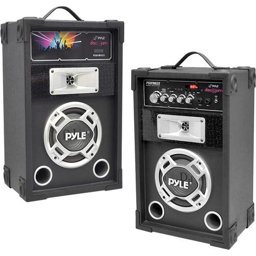 Pyle Pro PYPSUFM625 Disco Jam Dual 600W 2-Way Speaker PSUFM625, Pyle, Pro, PYPSUFM625, Disco, Jam, Dual, 600W, 2-Way, Speaker, PSUFM625