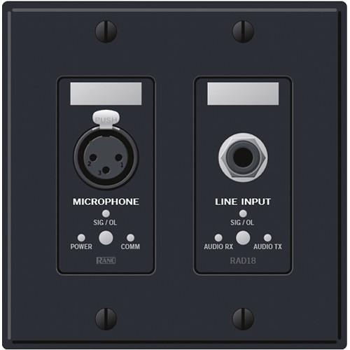 Rane  RAD18B Remote Audio Device (Black) RAD18B