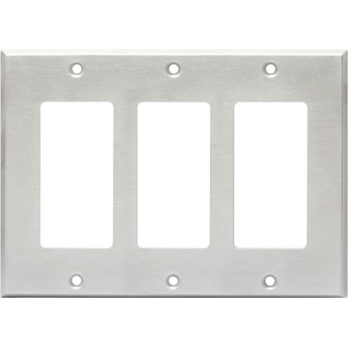 RDL CP-3S Triple Cover Plate (Stainless Steel) CP-3S, RDL, CP-3S, Triple, Cover, Plate, Stainless, Steel, CP-3S,