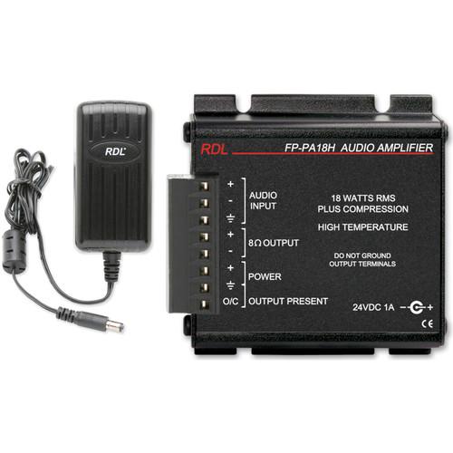RDL FP-PA18H 18W Mono Hi-Temp Audio Amplifier FP-PA18H