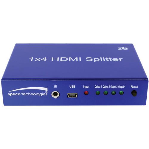 Speco Technologies  HDMI 1 to 4 Splitter HD4SPL, Speco, Technologies, HDMI, 1, to, 4, Splitter, HD4SPL, Video