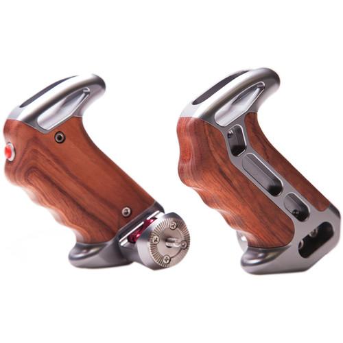 Tilta Wooden Handles with ARRI Rosettes and Two TT-0507-2, Tilta, Wooden, Handles, with, ARRI, Rosettes, Two, TT-0507-2,