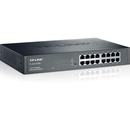 TP-Link TL-SG1016DE 16-Port Gigabit Easy Smart Switch, TP-Link, TL-SG1016DE, 16-Port, Gigabit, Easy, Smart, Switch