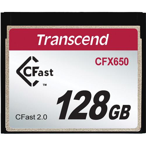 Transcend CFX650 128GB CFast 2.0 Flash Memory Card TS128GCFX650, Transcend, CFX650, 128GB, CFast, 2.0, Flash, Memory, Card, TS128GCFX650