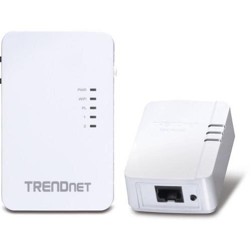 TRENDnet 10/100 Mbps Powerline 500 Wireless Kit TPL-410APK, TRENDnet, 10/100, Mbps, Powerline, 500, Wireless, Kit, TPL-410APK,