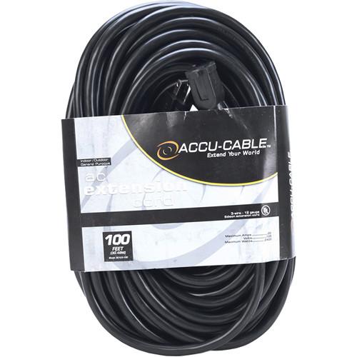 American DJ Accu-Cable 3-Wire 12-Gauge Edison AC EC-123-100