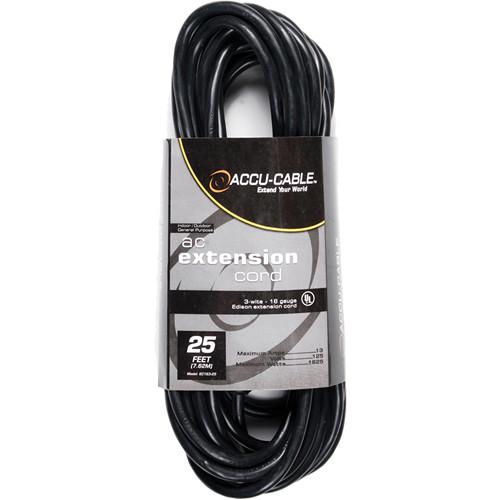 American DJ Accu-Cable 3-Wire 16-Gauge Edison AC EC-163-25