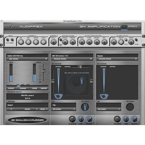 Audiffex GK Amplification 2 Pro Bass Amp Models 10-12041