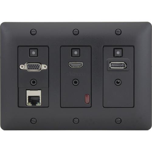 Aurora Multimedia DXW-3E 3-Gang Decora HDBaseT Wall DXW-3E-B, Aurora, Multimedia, DXW-3E, 3-Gang, Decora, HDBaseT, Wall, DXW-3E-B,