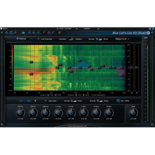 Blue Cat Audio Liny EQ 8-Band Linear EQ Plug-In 11-31244