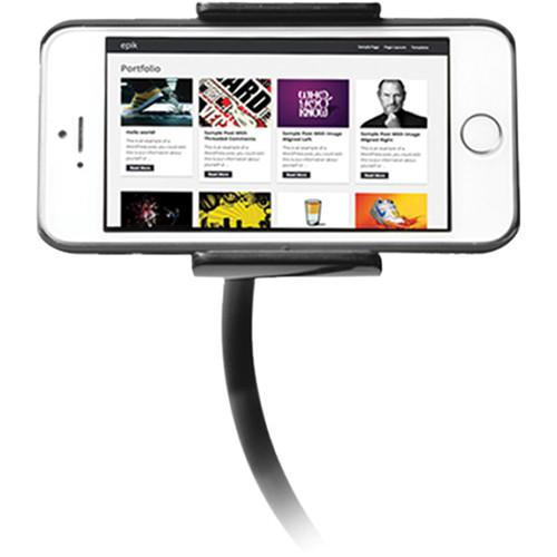 CTA Digital Adjustable Clip-On Stand for Smartphones and PAD-COS