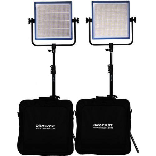 Dracast Dracast LED1000 Pro Daylight 2-Light Kit DR-LK-2X1000-DV, Dracast, Dracast, LED1000, Pro, Daylight, 2-Light, Kit, DR-LK-2X1000-DV