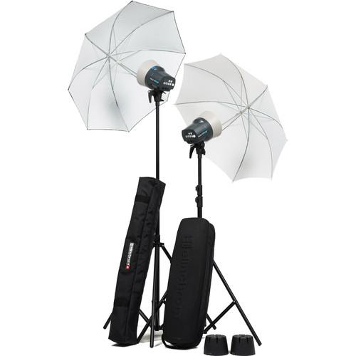 Elinchrom D-Lite RX One Flash Head Kit with Umbrellas EL20844.2