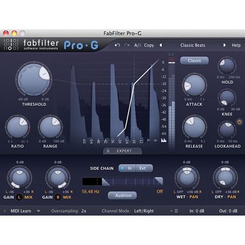 FabFilter Pro-G Gate and Expander Software 11-30175