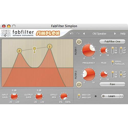 FabFilter  Simplon Filter Plug-In 11-30181