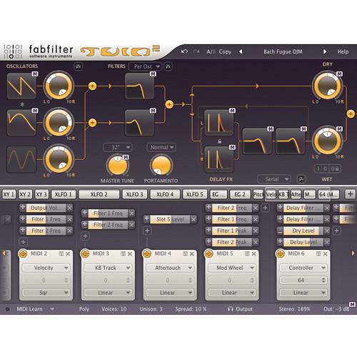 FabFilter  Twin 2 Synthesizer Software 11-30177