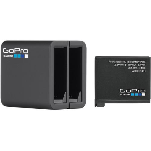 GoPro Dual Battery Charger with Battery for HERO4 AHBBP-401