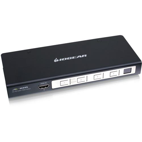 IOGEAR AVIOR 4-Port HD HDMI Switcher with IR Remote GHSW8141