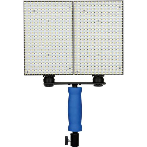 Ledgo 308 LED Bi-Color On-Camera Light Set with Handle LGB308C2K, Ledgo, 308, LED, Bi-Color, On-Camera, Light, Set, with, Handle, LGB308C2K