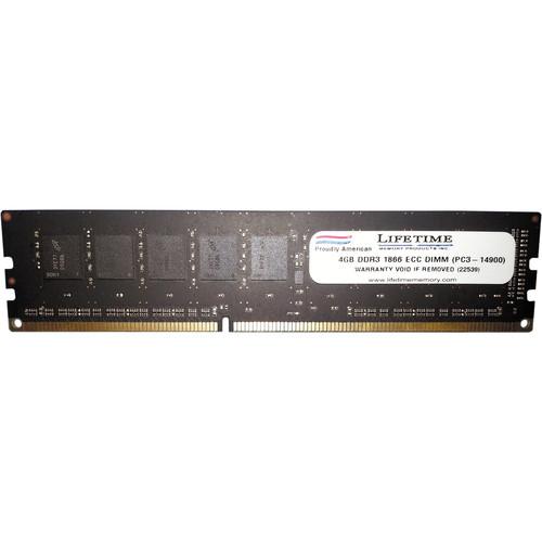 Lifetime Memory 4GB (1 x 4) PC3-14900 DDR3 1866 MHz 10313-4ECC, Lifetime, Memory, 4GB, 1, x, 4, PC3-14900, DDR3, 1866, MHz, 10313-4ECC