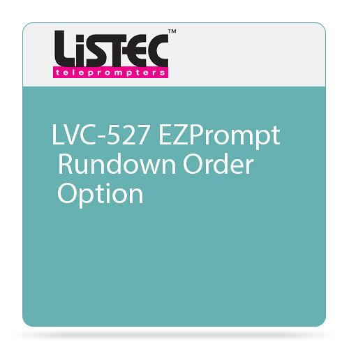 Listec Teleprompters LVC-527 EZPrompt Rundown Order LVC-527, Listec, Teleprompters, LVC-527, EZPrompt, Rundown, Order, LVC-527,