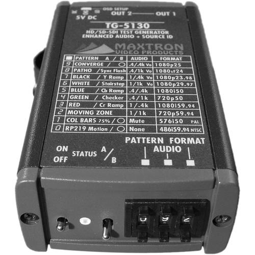Maxtron TG-5130 Multi-Format SD/HD-SDI Test Signal MXTR-TG-5130, Maxtron, TG-5130, Multi-Format, SD/HD-SDI, Test, Signal, MXTR-TG-5130
