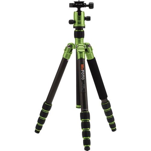 MeFOTO RoadTrip Carbon Fiber Travel Tripod Kit (Green) C1350Q1G