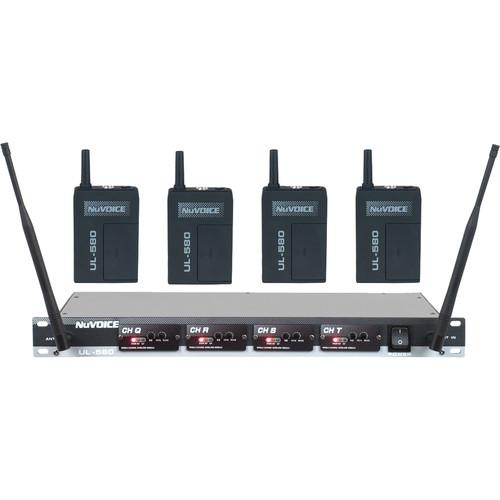 NuVoice UH-580 UHF Wireless Headset System UH580-3, NuVoice, UH-580, UHF, Wireless, Headset, System, UH580-3,