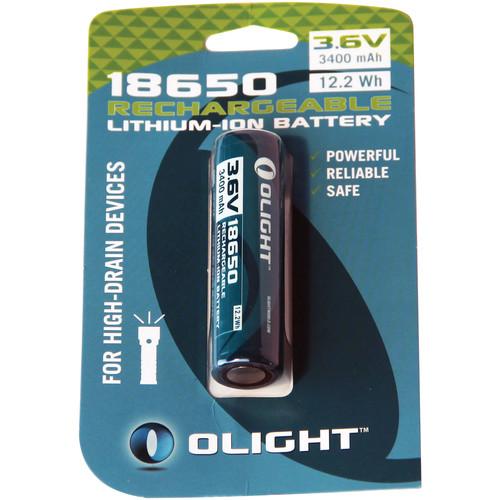 Olight 18650 Rechargeable Lithium-Ion Battery 18650-3400MAH-CARD