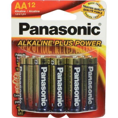 Panasonic AA 1.5V Alkaline Batteries (12-Pack) PAN12AA, Panasonic, AA, 1.5V, Alkaline, Batteries, 12-Pack, PAN12AA,