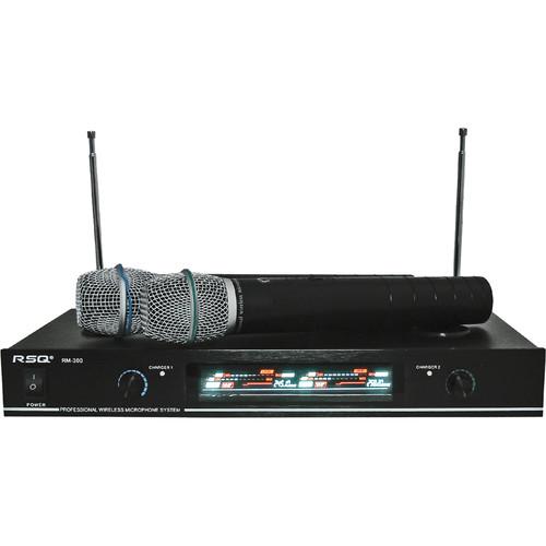 RSQ Audio DUAL MIC VHF WIRELESS RECHARGABLE SY RSQRM300