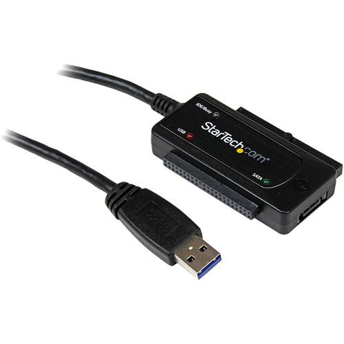 StarTech USB 3.0 to IDE/SATA Adapter Cable (Black) USB3SSATAIDE, StarTech, USB, 3.0, to, IDE/SATA, Adapter, Cable, Black, USB3SSATAIDE