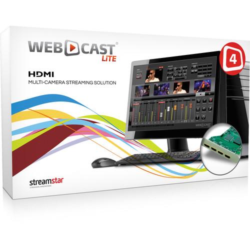 STREAMSTAR WEBCAST LiTE 4 with Four-Input HDMI WEBCASTLITE4, STREAMSTAR, WEBCAST, LiTE, 4, with, Four-Input, HDMI, WEBCASTLITE4,