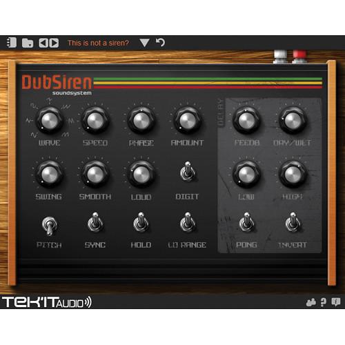 Tek'it Audio DubSiren - Siren Sound Generating Software 11-31142, Tek'it, Audio, DubSiren, Siren, Sound, Generating, Software, 11-31142