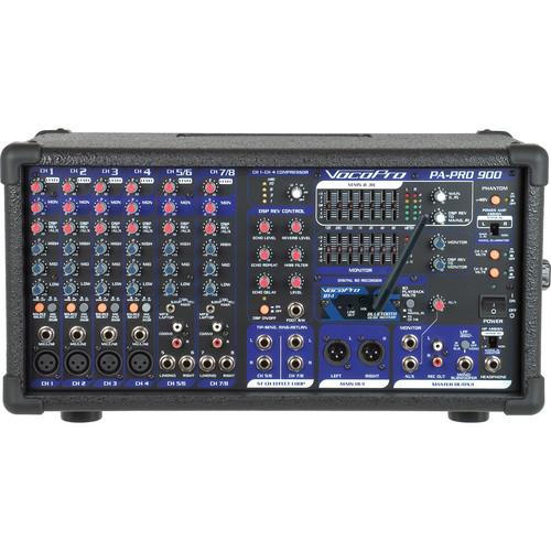 VocoPro PA-PRO-900 BT Professional PA Mixer PA-PRO-900-BT