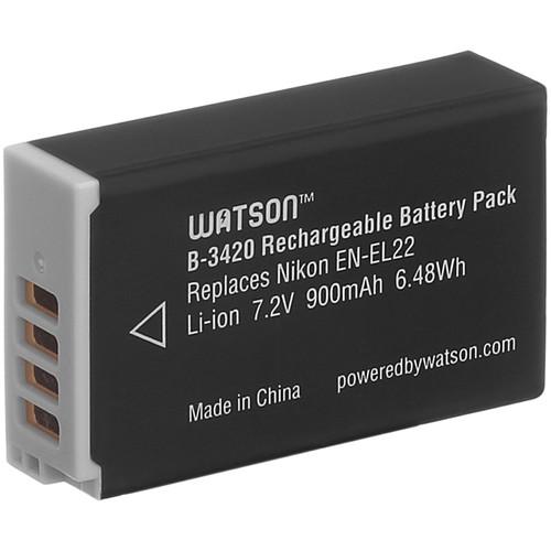 Watson EN-EL22 Lithium-Ion Battery Pack (7.2V, 900mAh) B-3420, Watson, EN-EL22, Lithium-Ion, Battery, Pack, 7.2V, 900mAh, B-3420