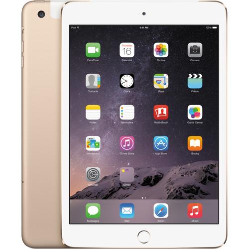 Apple 128GB iPad mini 3 (Wi-Fi   4G LTE, Gold) MH3N2LL/A
