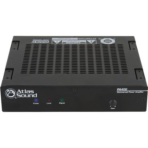 Atlas Sound PA60G 40W Single-Channel Power Amplifier PA40G, Atlas, Sound, PA60G, 40W, Single-Channel, Power, Amplifier, PA40G,