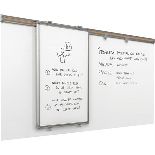 Best Rite 62851 6' Whiteboard Track System with Sliding 62851