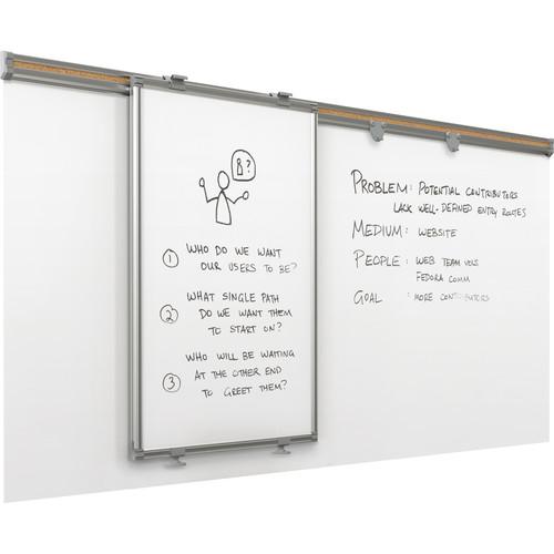 Best Rite 62853 8' Whiteboard Track System with Sliding 62853, Best, Rite, 62853, 8', Whiteboard, Track, System, with, Sliding, 62853